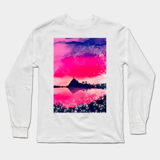 Red Tints Fireflies Long Sleeve T-Shirt